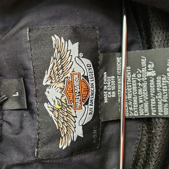 Womens Jacket, Harley-Davidson, Large, Pink/Black - Picture 7 of 8